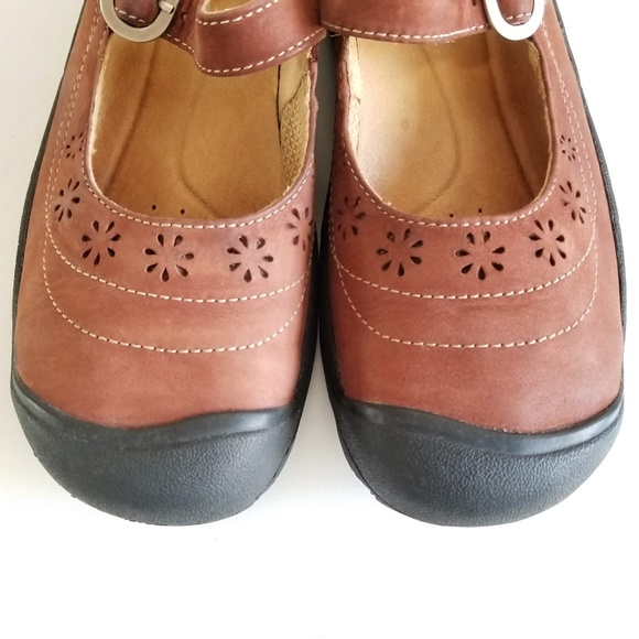 KEEN Calistoga Brown Leather Mary Jane Str - Picture 7 of 12